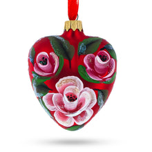 Load image into Gallery viewer, For My Mom Glass Heart Christmas Ornament