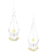 Load image into Gallery viewer, Chartruese Lemon Jade Chandelier Earrings