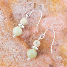 Load image into Gallery viewer, Chartruese Lemon Jade Drop Earrings