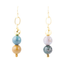 Load image into Gallery viewer, Cheyenne Wood Agate Drop Earrings