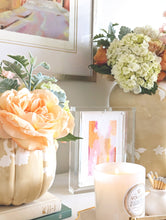 Load image into Gallery viewer, Chinoiserie Pumpkin Jars with 22K Gold Accents in Sand