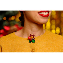 Load image into Gallery viewer, Christmas Flower Button Cover by Laliblue