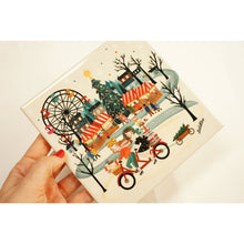 Load image into Gallery viewer, Christmas Market Tile by Laliblue