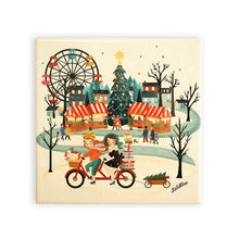 Load image into Gallery viewer, Christmas Market Tile by Laliblue