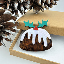 Load image into Gallery viewer, Christmas Pudding Brooch by Cherryloco