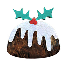 Load image into Gallery viewer, Christmas Pudding Brooch by Cherryloco