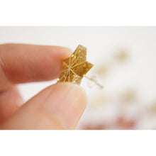 Load image into Gallery viewer, Christmas-Themed Brunette Hair Brooch with Earring Set by Laliblue