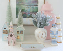 Load image into Gallery viewer, Light Blue Nutcracker with 22K Gold Accents