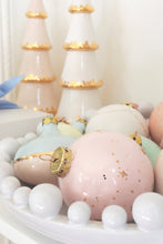 Load image into Gallery viewer, Blush Tiered Christmas Trees with 22K Gold Brushstroke Accent