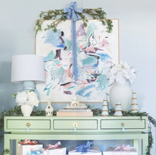 Load image into Gallery viewer, Ivory Christmas Village 3-Piece Set with 22K Gold Accents