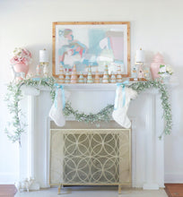 Load image into Gallery viewer, White Tiered Christmas Trees with 22K Gold Brushstroke Accent