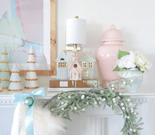 Load image into Gallery viewer, Sea Glass Tiered Christmas Trees with 22K Gold Brushstroke Accent