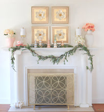 Load image into Gallery viewer, Pink Tiered Christmas Trees with 22K Gold Brushstroke Accent