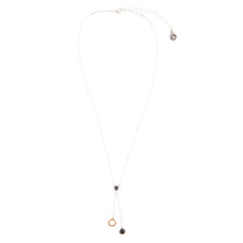 Load image into Gallery viewer, Circle Two-Toned Grey Labradorite Sterling Silver Necklace