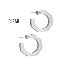 Load image into Gallery viewer, Kay Octagon Hoop Earrings