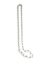 Load image into Gallery viewer, Crystal Clear &amp; Black Rosary Chain Rope Necklace