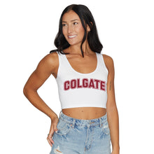 Load image into Gallery viewer, Colgate Block Crop Tank Top