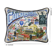 Load image into Gallery viewer, Columbia University Collegiate Embroidered Pillow by CatStudio