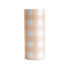 Load image into Gallery viewer, Gingham Column Vase