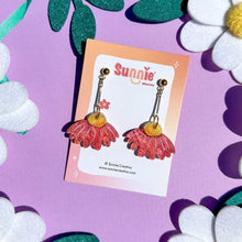 Load image into Gallery viewer, Coneflower Bloom Acrylic Earrings
