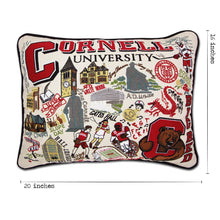 Load image into Gallery viewer, Cornell University Collegiate Embroidered Pillow by CatStudio