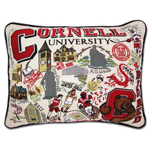 Load image into Gallery viewer, Cornell University Collegiate Embroidered Pillow by CatStudio