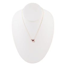 Load image into Gallery viewer, Corundum and Bronze Triangle Necklace
