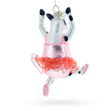 Load image into Gallery viewer, Ballerina Cow Glass Christmas Ornament