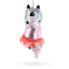 Load image into Gallery viewer, Ballerina Cow Glass Christmas Ornament