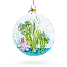 Load image into Gallery viewer, Coral Fishes Tank Glass Christmas Ornament