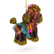 Load image into Gallery viewer, Poodle Glass Christmas Ornament