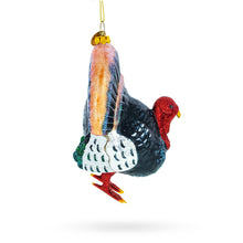 Load image into Gallery viewer, Gobbler Turkey Glass Christmas Ornament