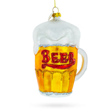Load image into Gallery viewer, Frothy Beer Mug Glass Christmas Ornament