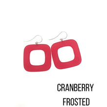 Load image into Gallery viewer, Deco Square Donut Drop Earrings