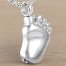 Load image into Gallery viewer, Baby Foot Cremation Urn Necklace