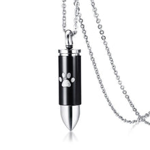 Load image into Gallery viewer, Bullet Shaped Pet Cremation Necklace