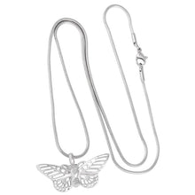 Load image into Gallery viewer, Butterfly Shaped Cremation Urn Necklace