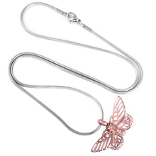 Load image into Gallery viewer, Butterfly Shaped Cremation Urn Necklace