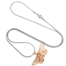 Load image into Gallery viewer, Butterfly Shaped Cremation Urn Necklace