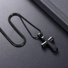Load image into Gallery viewer, Classic Cross Cremation Urn Necklace