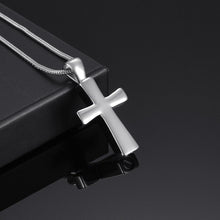 Load image into Gallery viewer, Classic Cross Cremation Urn Necklace