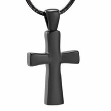 Load image into Gallery viewer, Classic Cross Cremation Urn Necklace