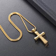 Load image into Gallery viewer, Classic Cross Cremation Urn Necklace