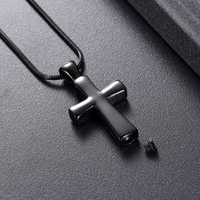 Load image into Gallery viewer, Classic Cross Cremation Urn Necklace