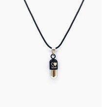 Load image into Gallery viewer, Colored Cylinder Love Cremation Urn Necklace