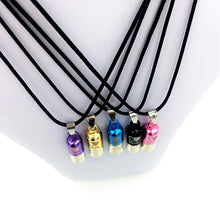 Load image into Gallery viewer, Colored Cylinder Love Cremation Urn Necklace