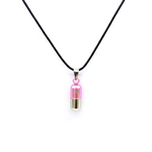Load image into Gallery viewer, Colored Cylinder Love Cremation Urn Necklace