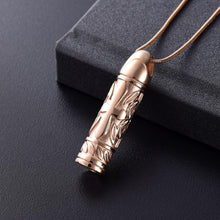 Load image into Gallery viewer, Cross Cylinder Cremation Urn Necklace