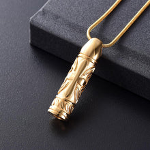 Load image into Gallery viewer, Cross Cylinder Cremation Urn Necklace