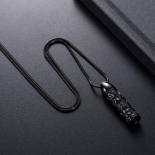 Load image into Gallery viewer, Cross Cylinder Cremation Urn Necklace